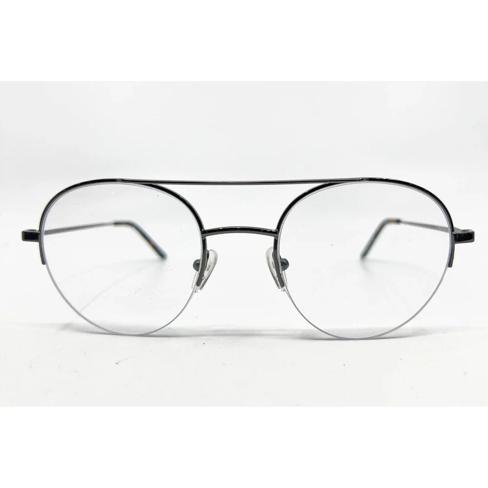 MC 2020-25 Eyeglasses Mens Gunmetal Semi-Rimless Double Bridge 51-22-140